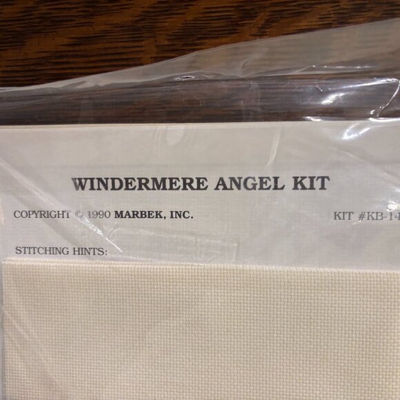 Serendipity Designs WINDERMERE ANGEL Counted Cross Stitch Kit #KB-14 1990 NOS - Picture 2 of 6